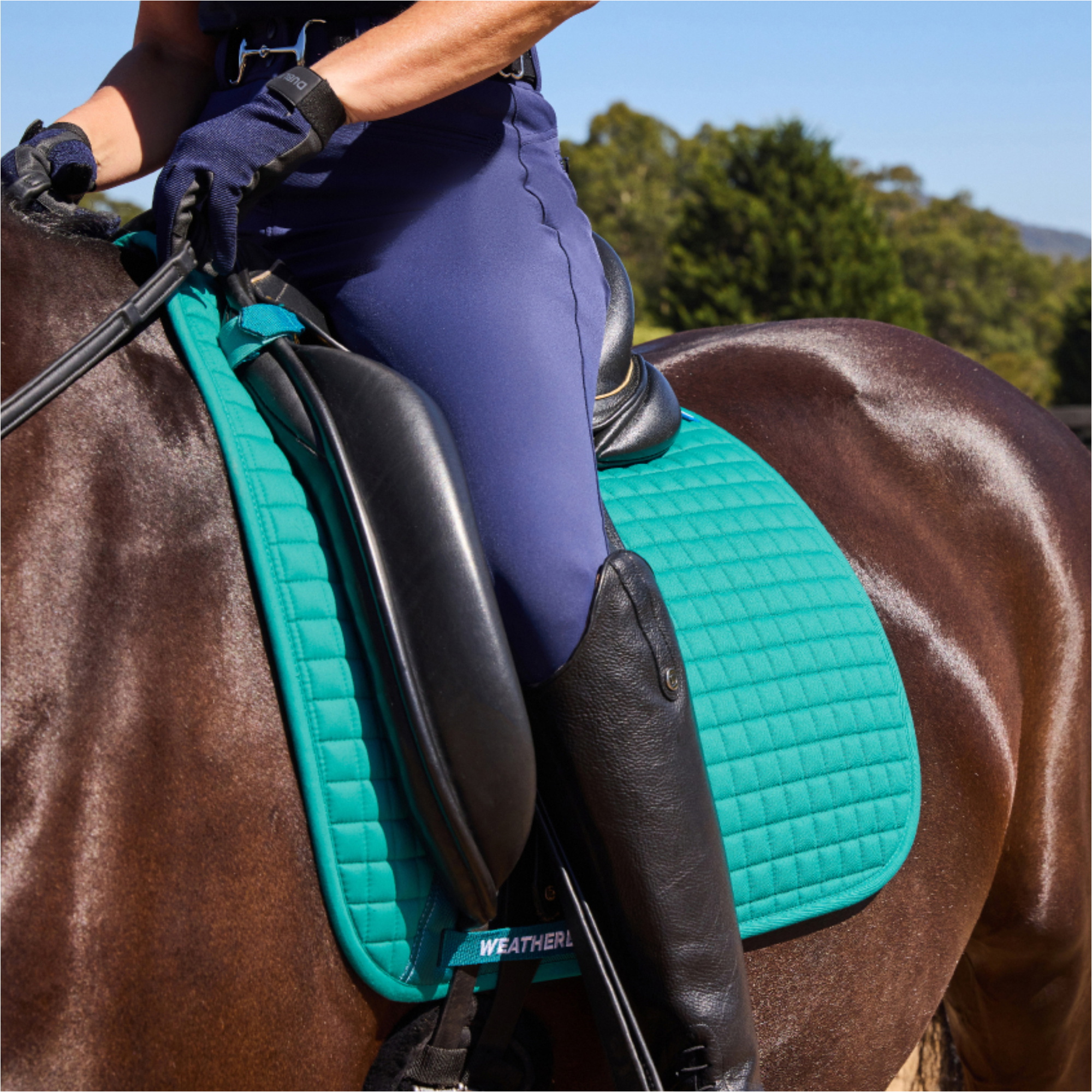 2025 Weatherbeeta Prime Air-Tec Dressage Tapis De Selle 1028250 - Dark Turquoise